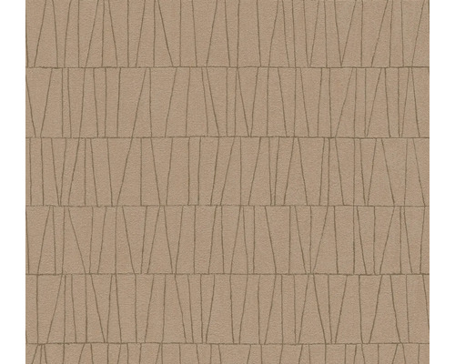 A.S. CRÉATION Vliesbehang 39506-5 Jade 2 abstract oud roze/beige Behang met geometrisch patroon van driehoeken en lijnen