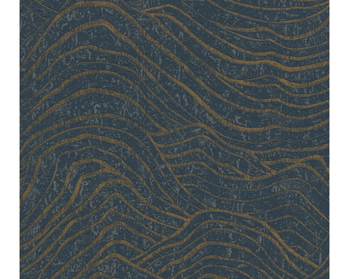 A.S. CRÉATION Vliesbehang 39507-4 Jade 2 abstract donkerblauw Behang met golfpatroon