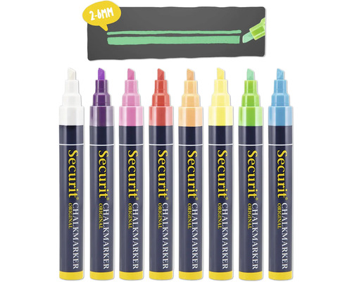 Assortiment krijtstiften in verschillende kleuren