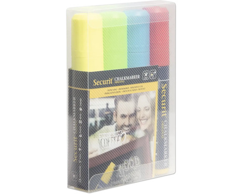 Verpakking met vier krijtstiften