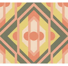 Geometrisch behangpatroon met lijnen en cirkels