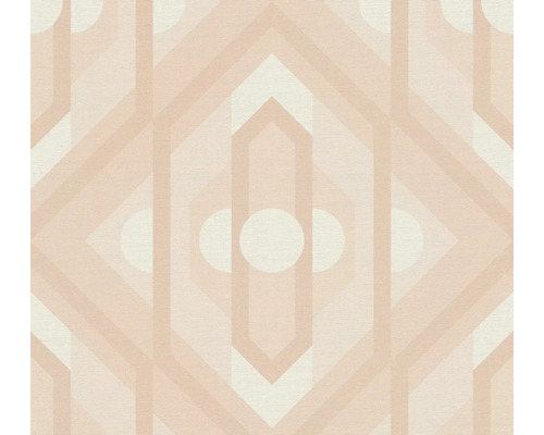 A.S. CRÉATION Vliesbehang 39531-5 Retro Chic beige Behang met geometrisch patroon