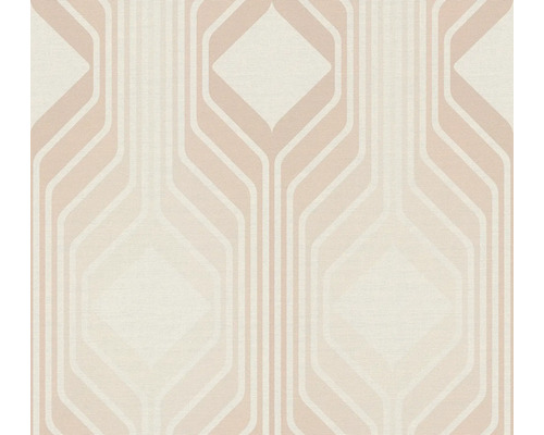 A.S. CRÉATION Vliesbehang 39532-4 Retro Chic beige Behang met geometrische vormen