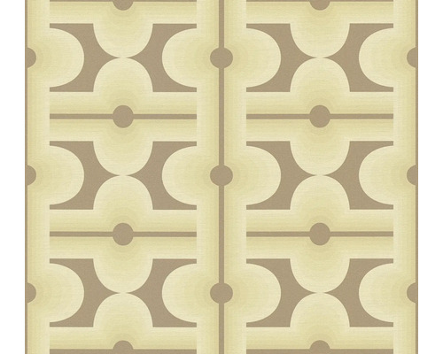A.S. CRÉATION Vliesbehang 39533-3 Retro Chic bruin Behang met geometrisch patroon
