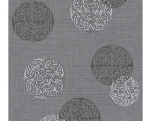 A.S. CRÉATION Vliesbehang 34771-3 Casual Living cirkels grijs Behang met cirkelpatroon