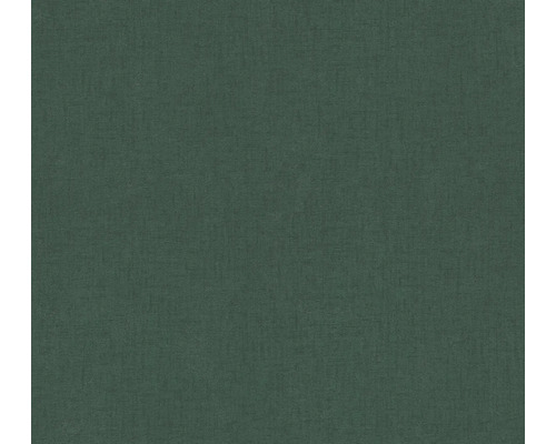 A.S. CRÉATION Vliesbehang 39339-5 Casual Living effen donkergroen Close-up van een textielmateriaal