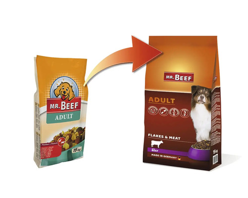 MR. BEEF Hondenvoer droog adult vlokken&vlees 15 kg