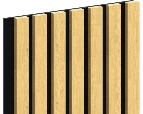 Akoestisch paneel Saragossa eiken 2800x300x21 mm Houten paneel voor wandbekleding