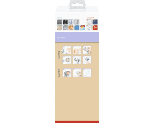 Toepassings- en montage-instructies op de productverpakking