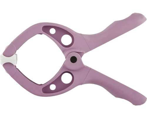 Lila veerbelaste klem met handgrepen