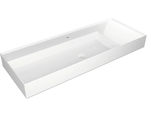 Rechthoekige wastafel voor de badkamer