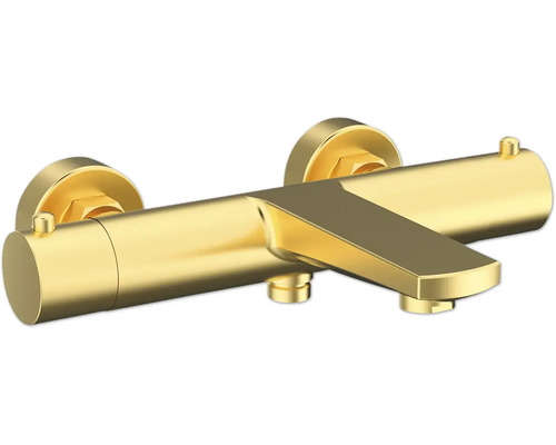 Gouden opbouw badkraan