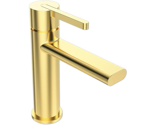 Gouden wastafelkraan voor de badkamer