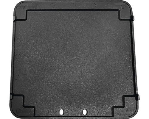 Zwarte kunststof afdekking