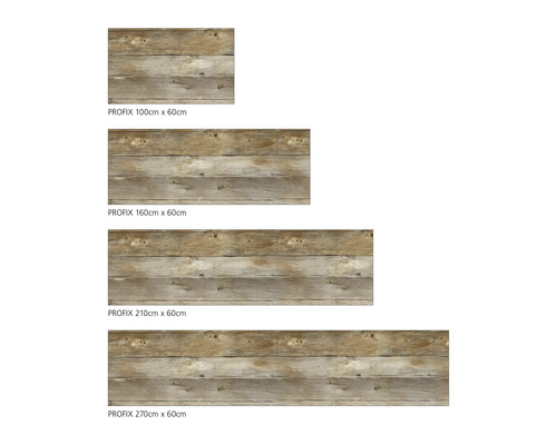 Verschillende formaten PROFIX decoratiefolie met houtlook