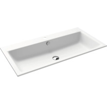 Rechthoekige wastafel van sanitair keramiek