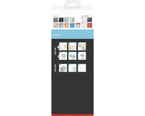 Achterkant van de verpakking met toepassingsvoorbeelden