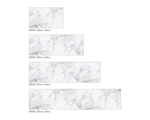 Profix decoratiefolies in verschillende maten met marmerpatroon