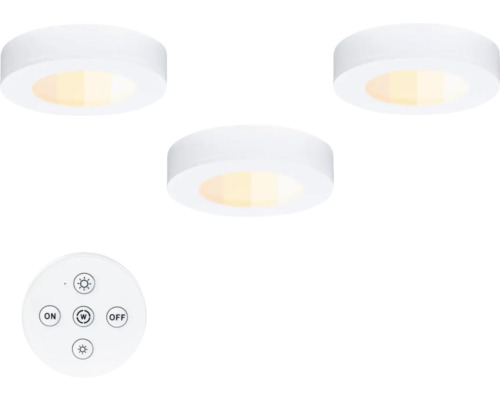 PAULMANN LED Onderbouwverlichting Batuno Ø 70 mm instelbaar wit wit, 3 stuks