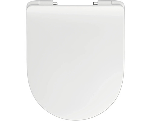 REIKA Toiletzitting Mito wit scharnier RVS met quick-release en soft close Toiletdeksel van kunststof