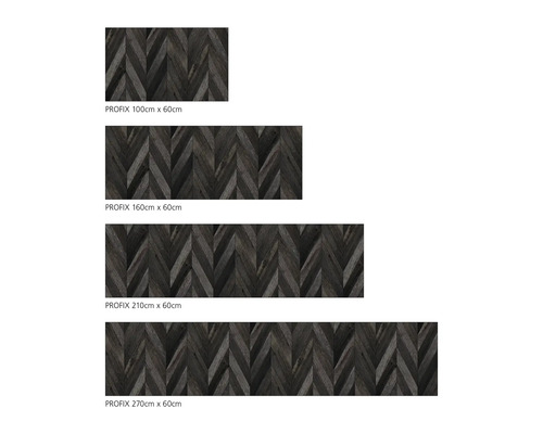 Decorpanelen in vier verschillende maten met visgraatmotief