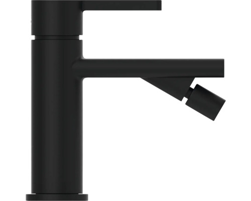 Zwarte wastafelmengkraan met bidetfunctie