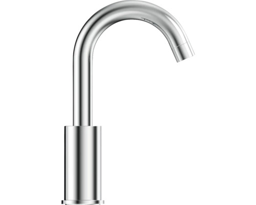 Metalen kraan met gebogen uitloop