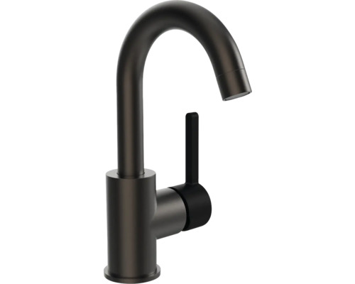 Wastafelkraan in geborsteld zwart