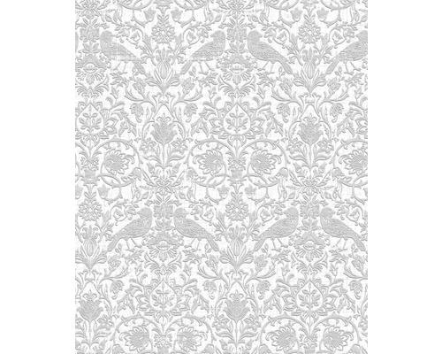 MARBURG Vliesbehang 47608 Heritage ornament grijs Behang met vogel- en bloemmotief