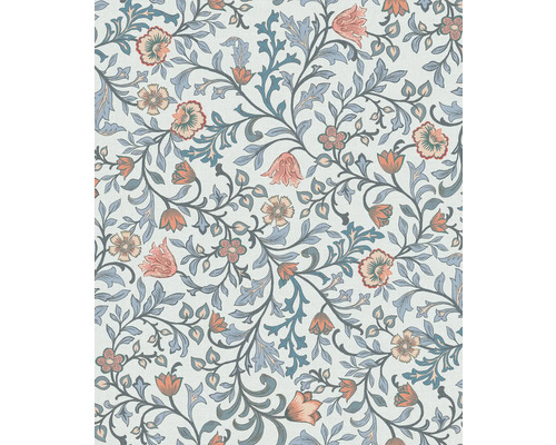 MARBURG Vliesbehang 47627 Heritage bladeren bloemen blauw Behang met bloemen en bladeren