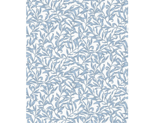 MARBURG Vliesbehang 47642 Heritage bladeren blauw Behang met bloemmotief van bladeren