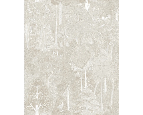 MARBURG Vliesbehang 47649 Heritage natuur beige Behang met bosmotief en boommotieven