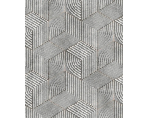 MARBURG Vliesbehang 81620 Kylie geometrisch grijs Abstract tegels patroon met geometrische vormen
