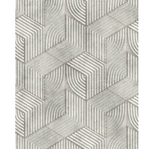 Grafisch patroon van behang met betonlook