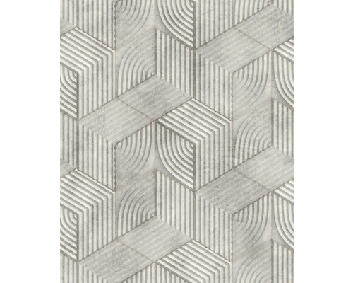 MARBURG Vliesbehang 81622 Kylie geometrisch grijs Grafisch patroon van behang met betonlook