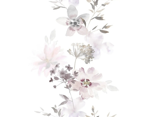MARBURG Vliesbehang 81623 Kylie bloemen grijs Aquarel weergave van bloemen en bladeren