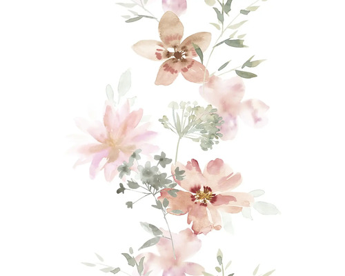 MARBURG Vliesbehang 81626 Kylie bloemen roze Aquarelschilderij met bloemmotief