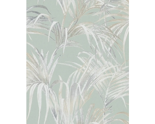 MARBURG Vliesbehang 82414 Kylie bloemen groen Behang met palmenbladmotief