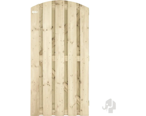 ELEPHANT Tuinpoort toog geïmpregneerd grenenhout excl. beslag FSC 90x180 cm Houten hek met afgeronde bovenkant