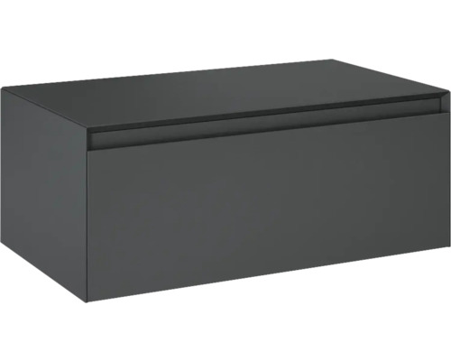 JUNGBORN Wastafelonderkast DECEM 319x800x458 mm antraciet mat Wastafelonderkast van hout