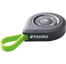 Fakro Logo. Draadloze afstandsbediening voor dakraambediening.