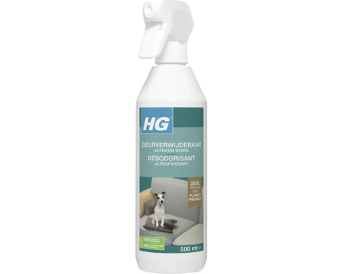 HG Geurverwijderaar hond extreem sterk 500 ml HG geurverwijderaar in een spuitfles van 500 ml