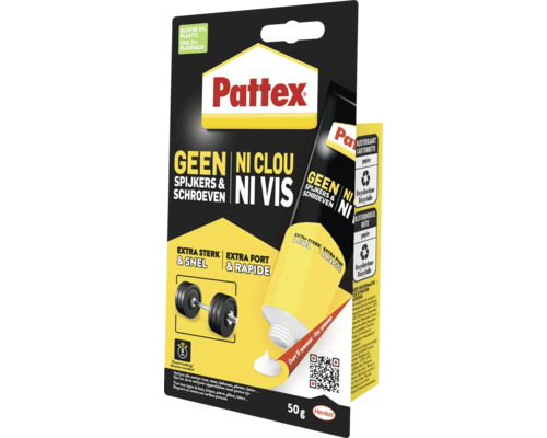 Pattex lijmtube, geschikt voor lijmen zonder spijkers of schroeven