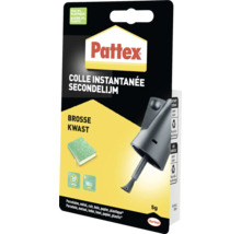 Pattex secondelijm met penseelapplicator, geschikt voor porselein, metaal, leer, hout, papier en plastic