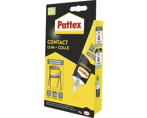 Pattex Contactlijm, tube van 50 gram, transparant