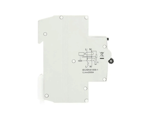 Aardlekschakelaar met opgedrukt schakelschema