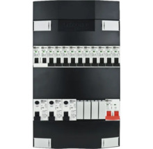 Schneider Electric Logo. Verdeelkast met zekeringen.