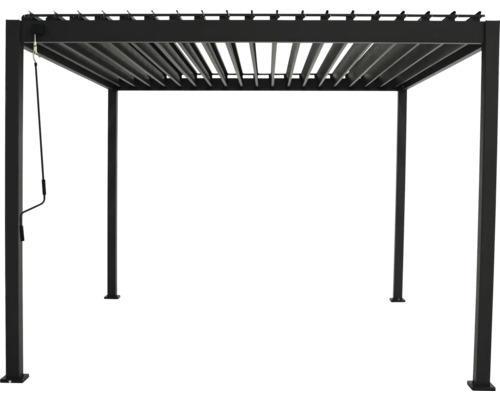 Vrijstaande pergola met verstelbare lamellen voor de tuin of het terras.