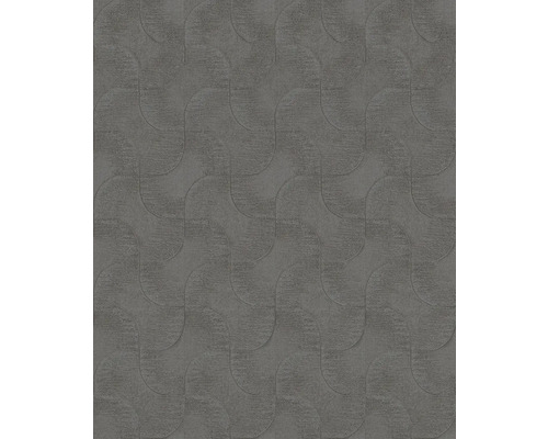 RASCH Vliesbehang 608168 Sky Lounge abstract grijs Grijs behang met golfpatroon