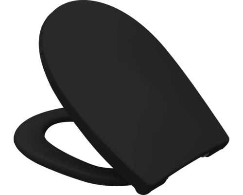 Zwarte wc-bril van kunststof